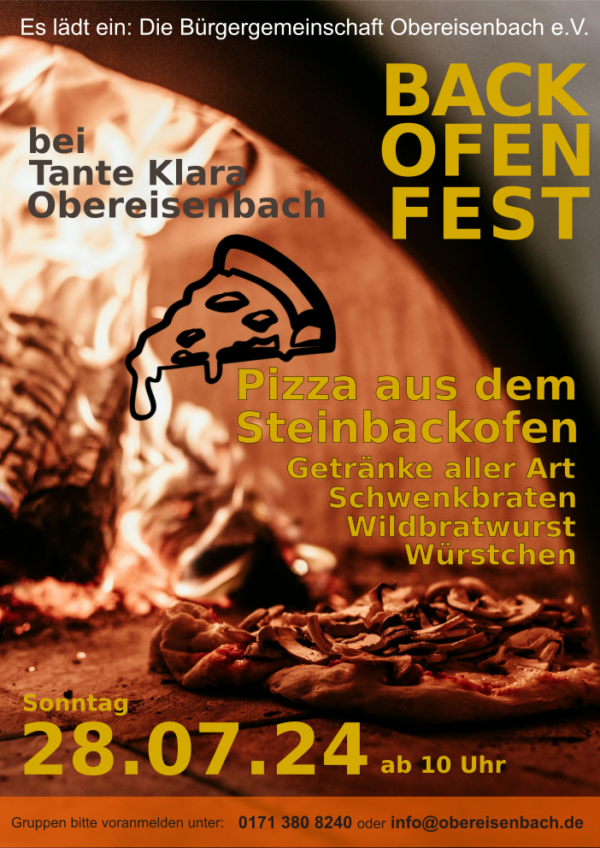 Backofenfest bei Tante Klara Obereisenbach